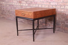 Table d'appoint Kittinger Hollywood Regency en faux bambou:: circa 1950s