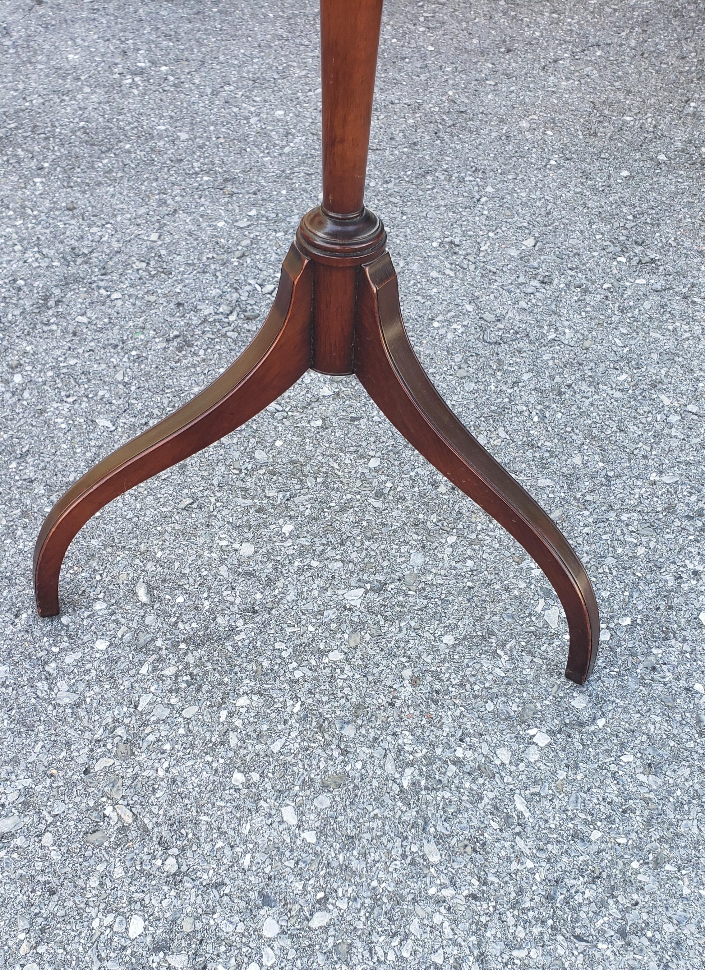 Mid-Century Modern Kittinger Coronet Finish Mahogany Candle Stand Side Table For Sale