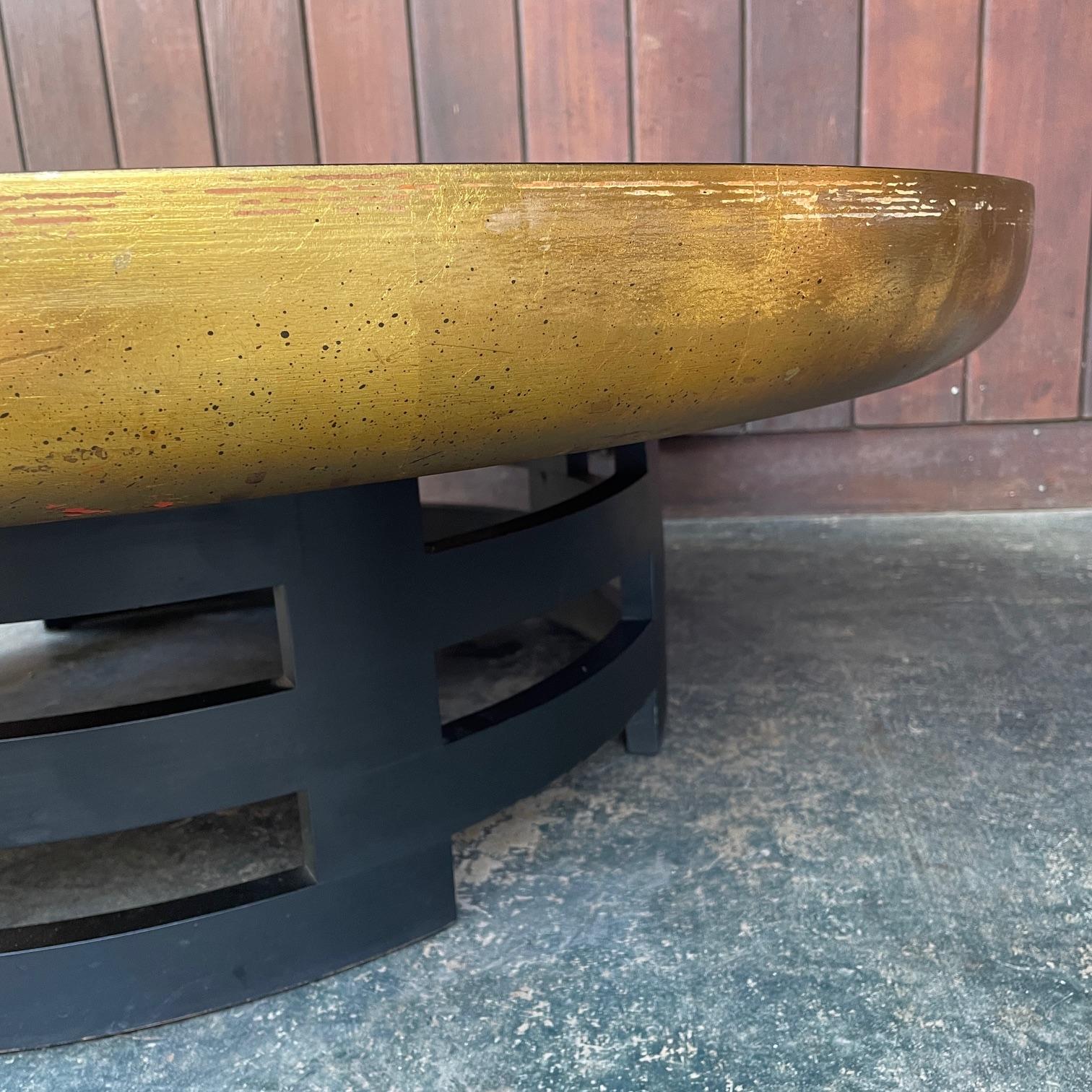 Kittinger Table basse Lotus Mid-Century Gilt James Mont Hollywood Chinoiserie en vente 2