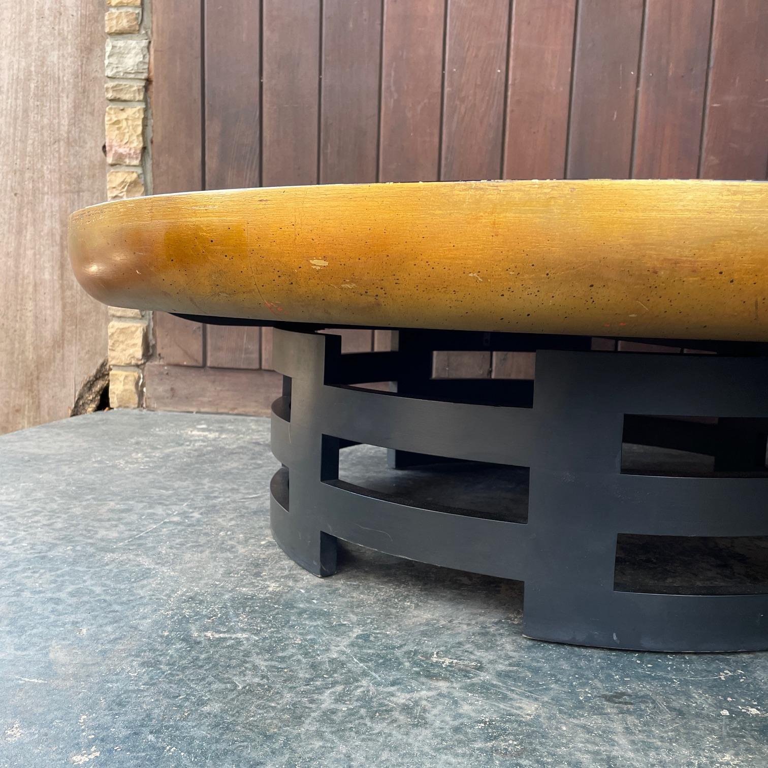 Kittinger Table basse Lotus Mid-Century Gilt James Mont Hollywood Chinoiserie en vente 3