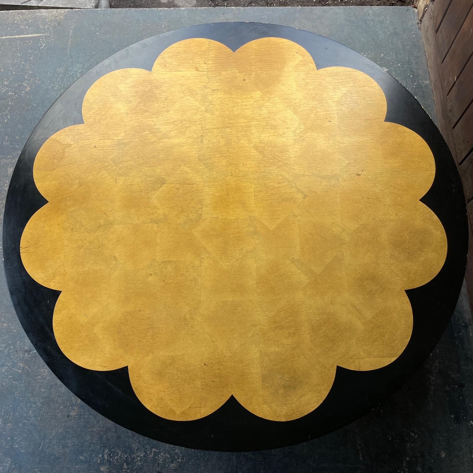 Hollywood Regency Kittinger Table basse Lotus Mid-Century Gilt James Mont Hollywood Chinoiserie en vente