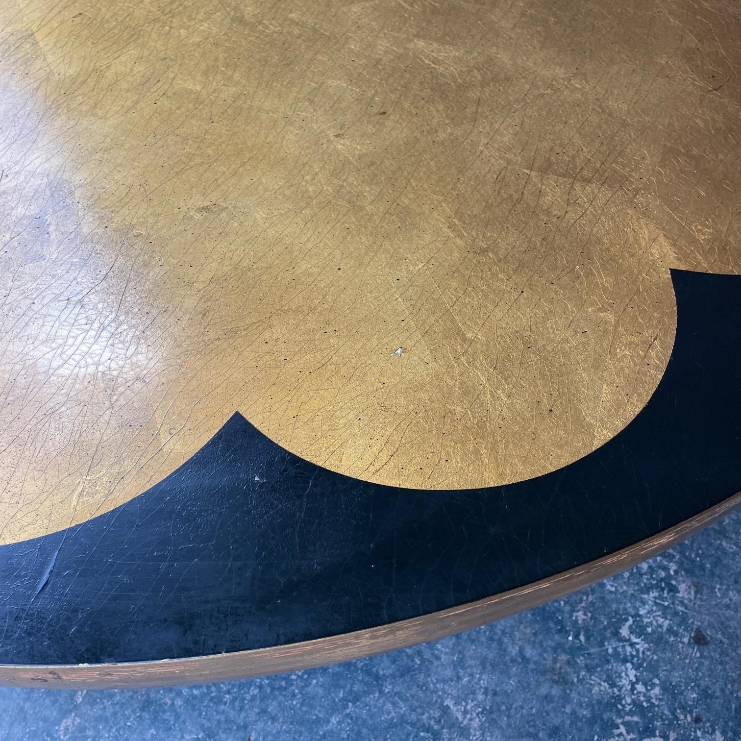 Milieu du XXe siècle Kittinger Table basse Lotus Mid-Century Gilt James Mont Hollywood Chinoiserie en vente