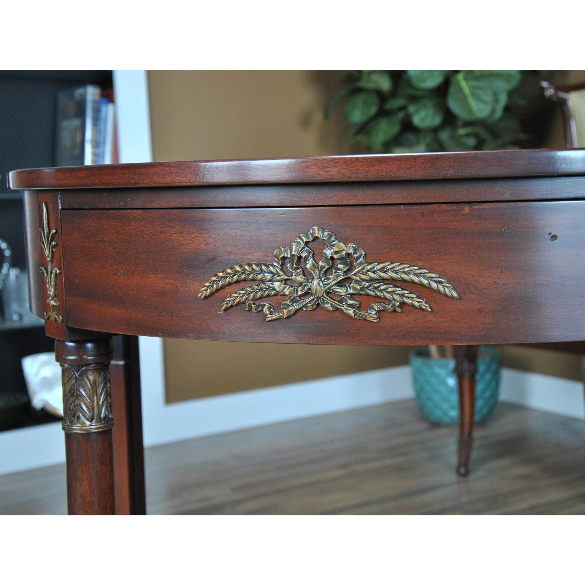 American Kittinger Mahogany Console with Columns A903 For Sale