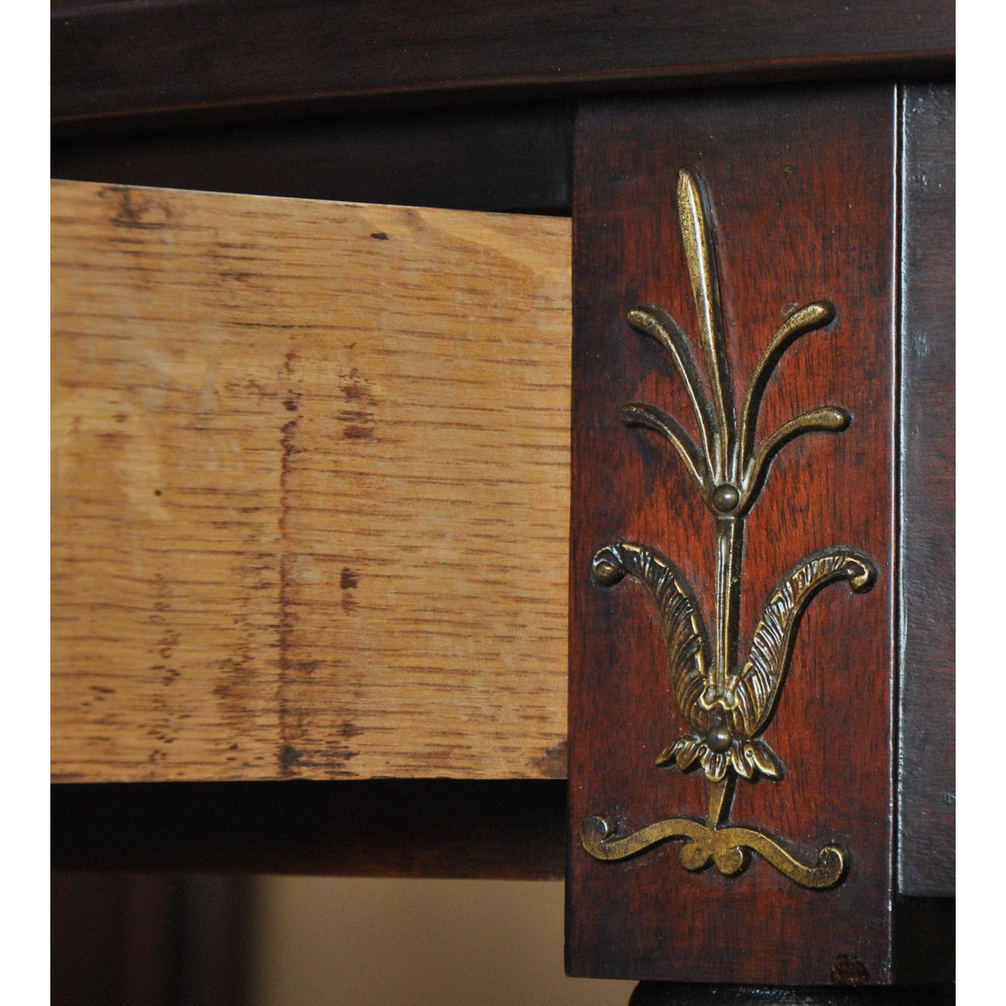 Mid-20th Century Kittinger Mahogany Console with Columns A903 For Sale