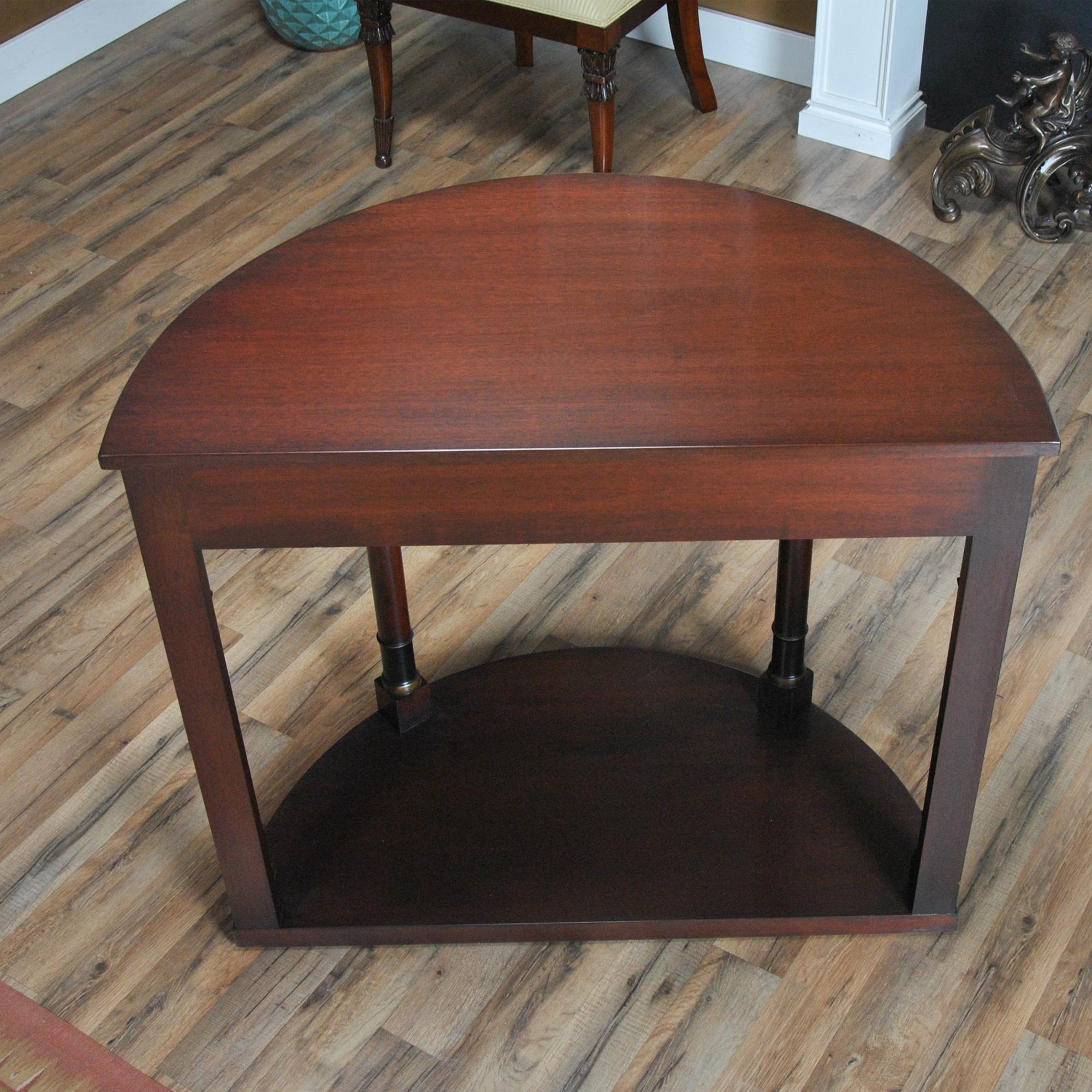 Kittinger Mahogany Console with Columns A903 For Sale 2