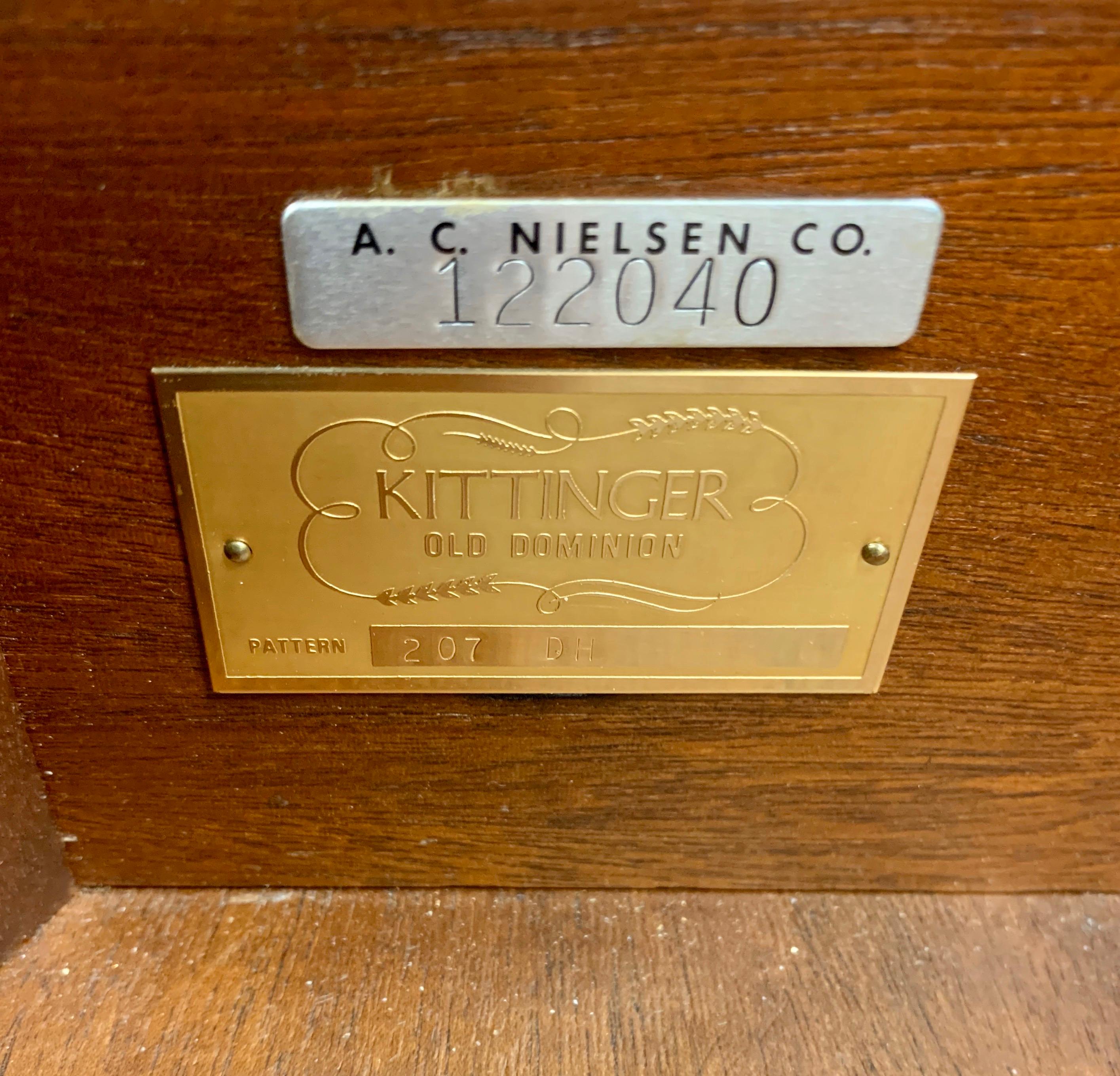 20th Century Kittinger Mahogany Inlay Buffet Sheraton Sideboard Credenza