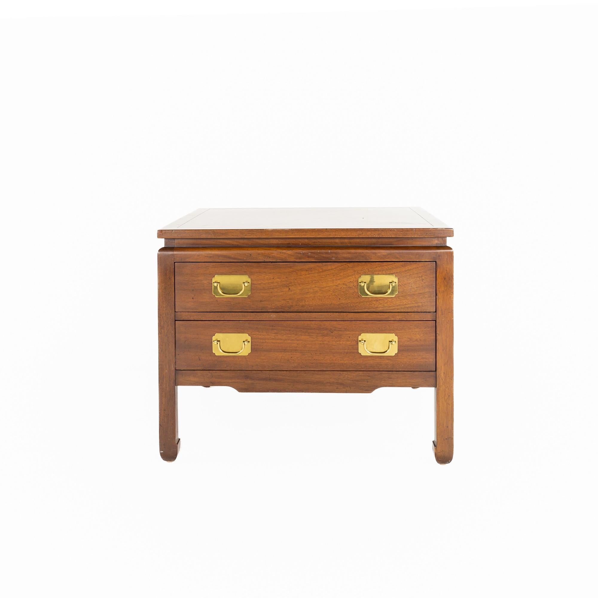 Kittinger mid century mahogany end table

This end table measures: 28 wide x 28 deep x 23 inches high

All pieces of furniture can be had in what we call restored vintage condition. That means the piece is restored upon purchase so it’s free of