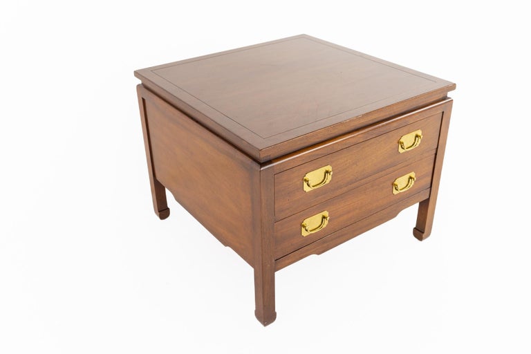 American Kittinger Mid Century Mahogany End Table For Sale
