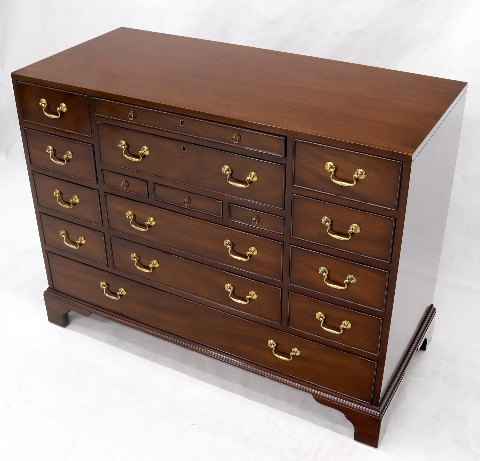 Super high quality multi functional mahogany chest of drawers by Kittinger.