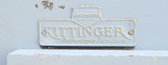 Kittinger Painted Paint Decorated White Blue Grey Full Size Bed Headboard Rails