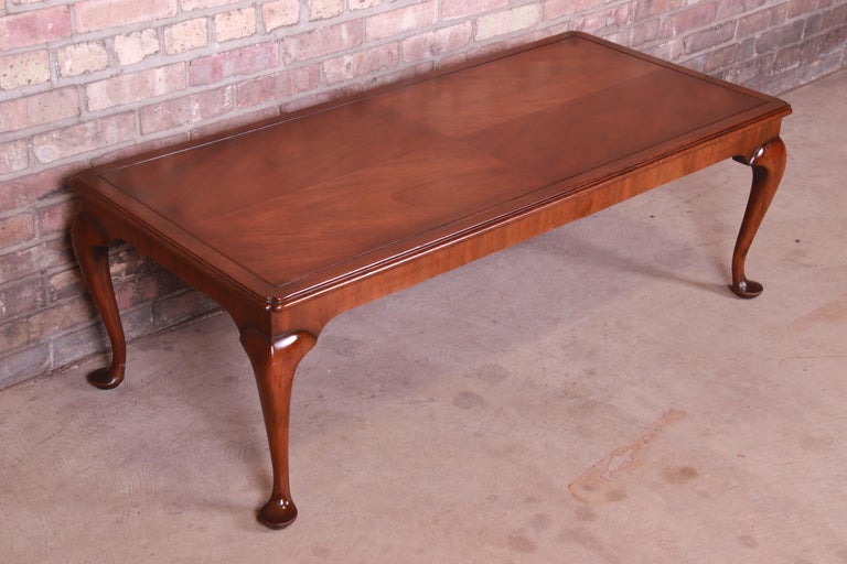 Kittinger Queen Anne Walnut Coffee Table at 1stDibs