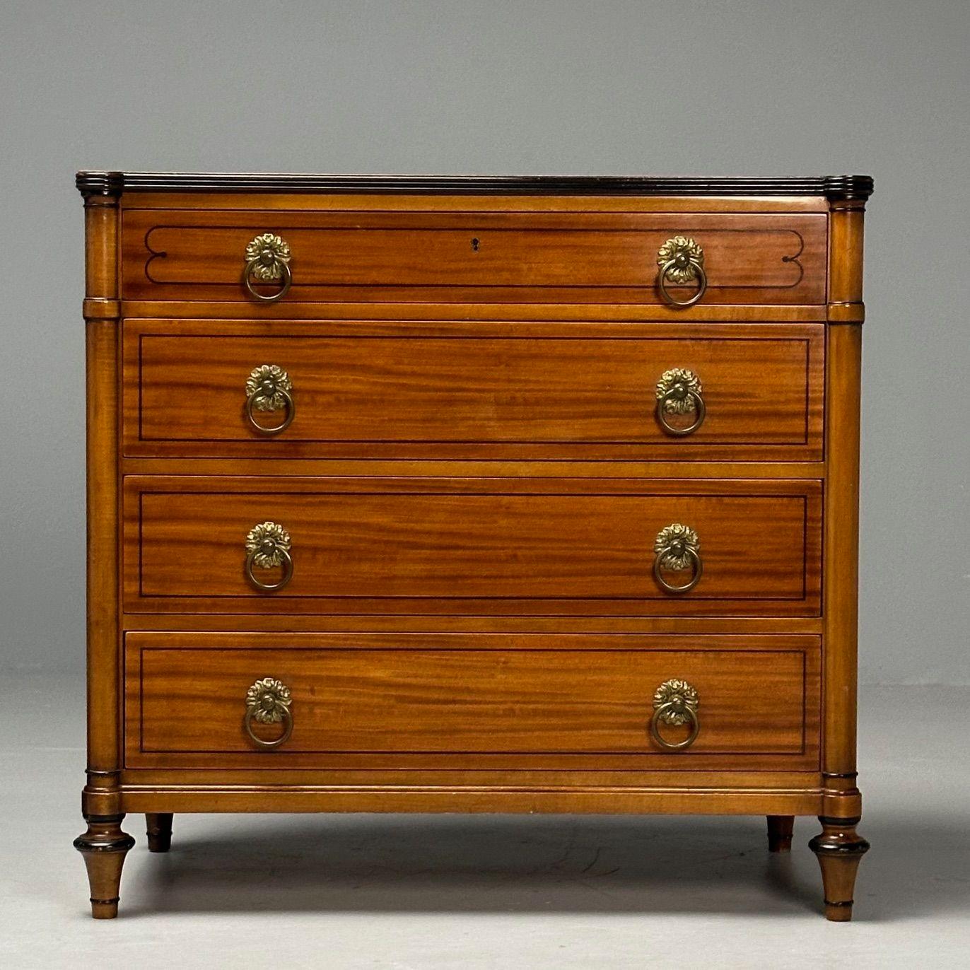 Kittinger, Regency, Commodes, Palissandro, Satinwood, Ottone, USA, anni '60 in vendita 1