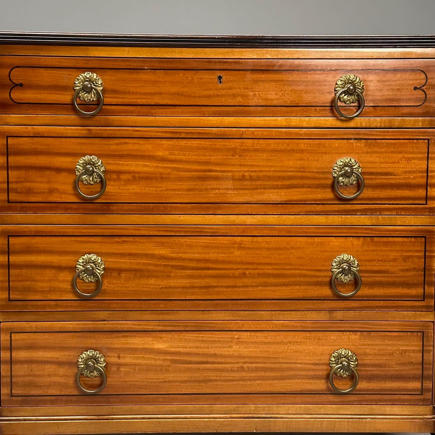 Kittinger, Regency, Commodes, Palissandro, Satinwood, Ottone, USA, anni '60 in vendita 2
