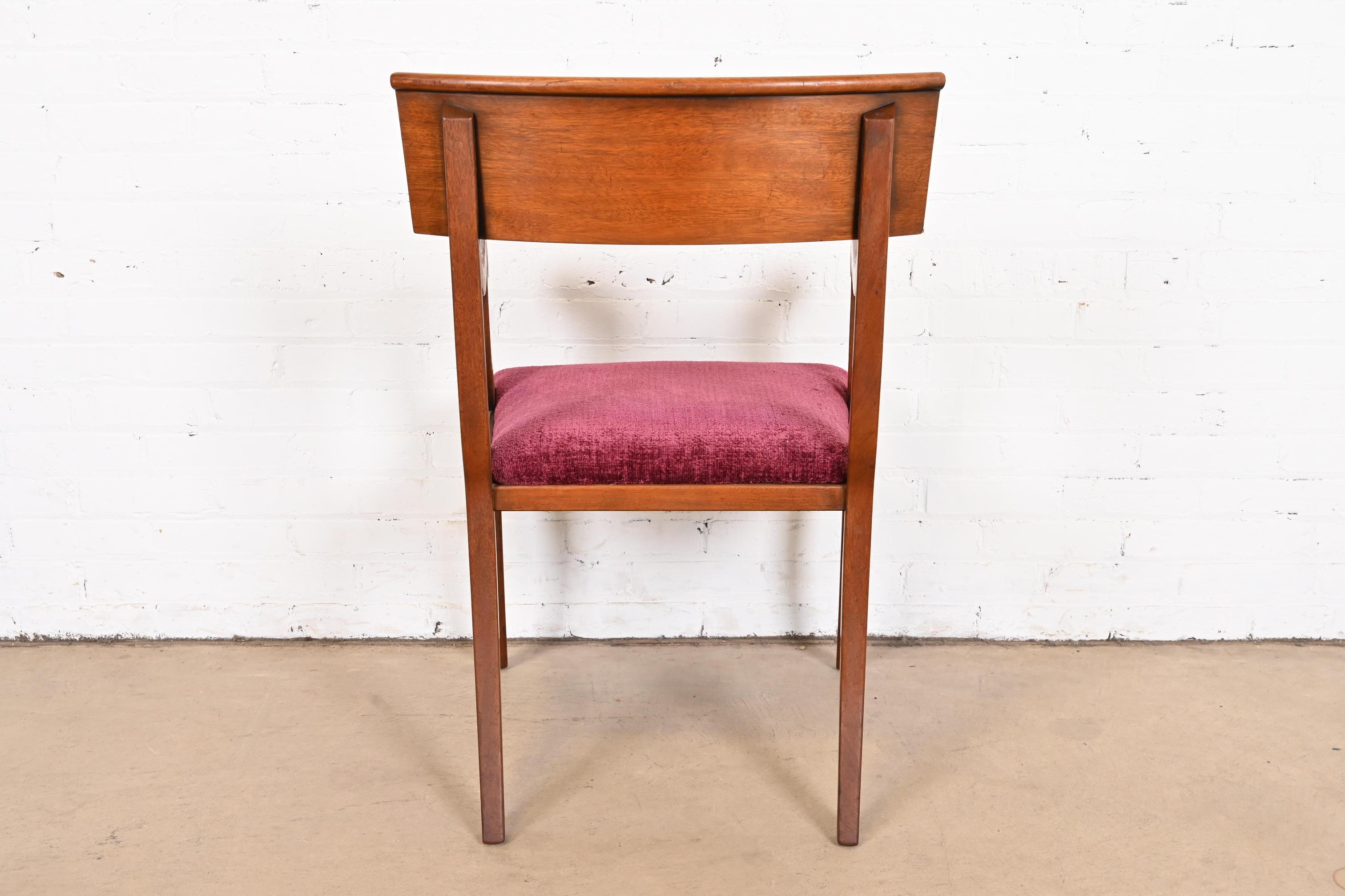 Kittinger Regency Inlaid Mahogany Klismos Dining Chairs, Set of Ten For Sale 6