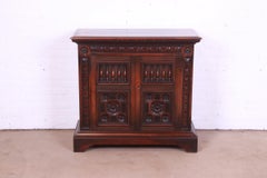 Kittinger Spanish Baroque Carved Walnut Server or Bar Cabinet, Circa 1920s