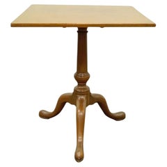 Kittinger Williamsburg Adaption Colonial Queen Anne Cherry Square Side Tea Table
