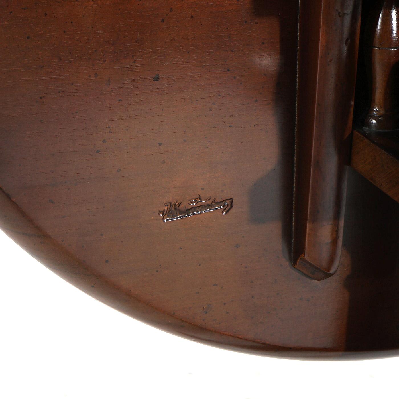 Kittinger Williamsburg Queen Anne Style Mahogany Tilt Top Candle Stand 20thC en vente 1