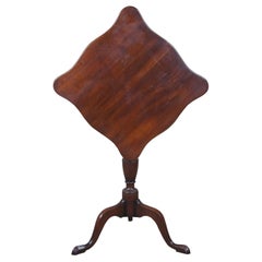 Kittinger Williamsburg Restauration Federal Mahogany Tilt Top Table Candle Stand