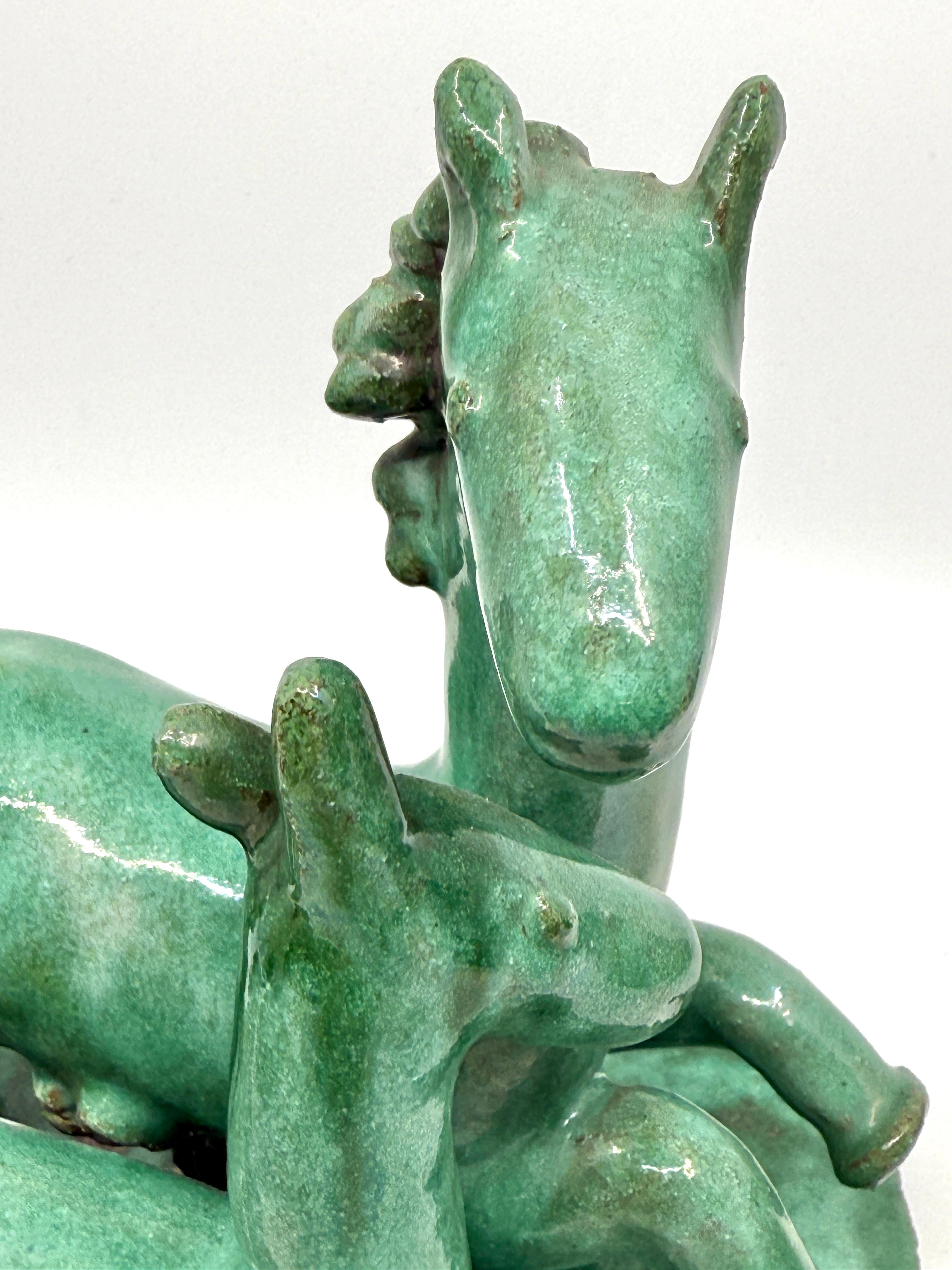 Kitty Rix for Wiener Werkstatte Ceramic Figues of Horses For Sale 5