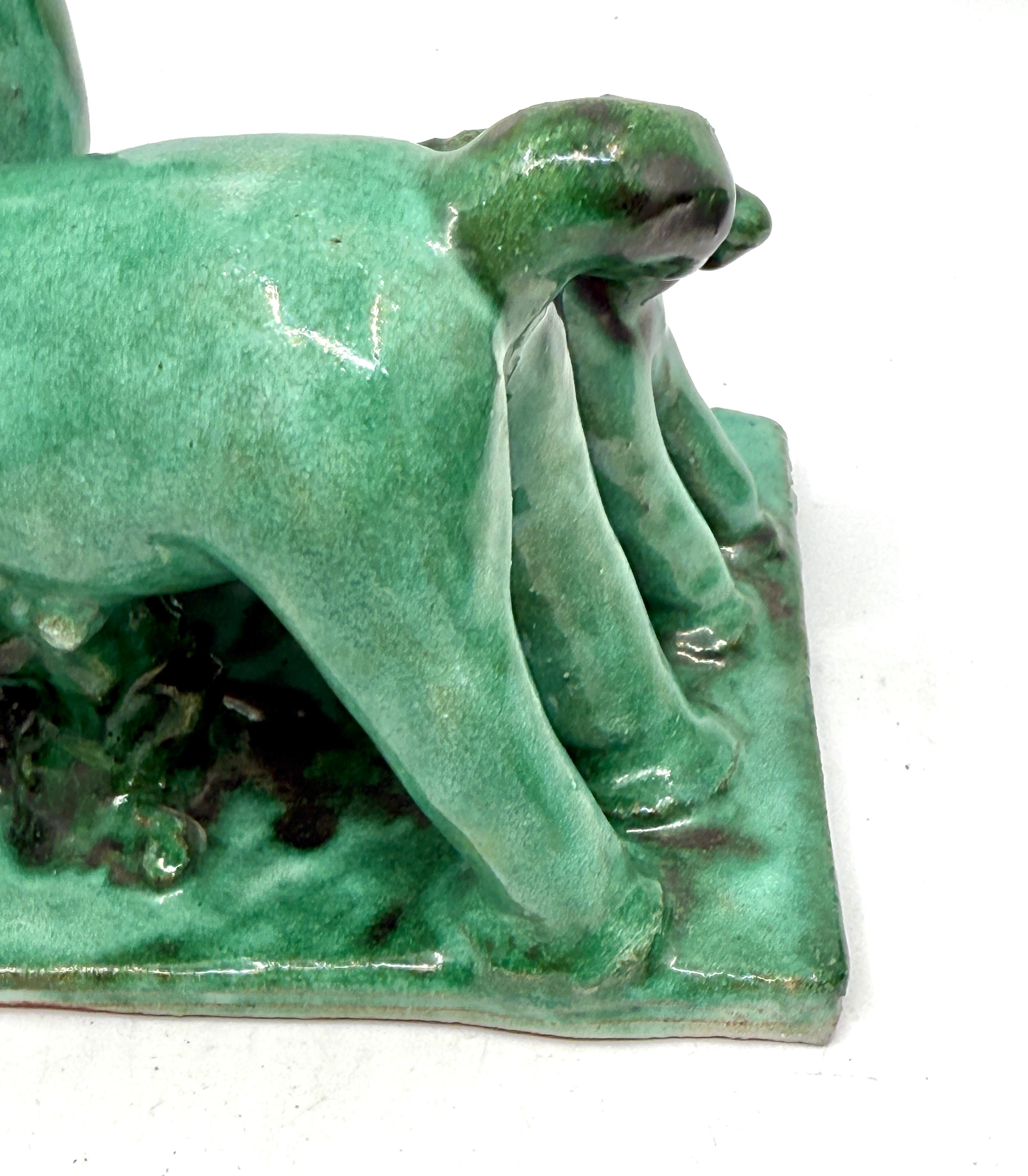 Early 20th Century Kitty Rix for Wiener Werkstatte Ceramic Figues of Horses For Sale