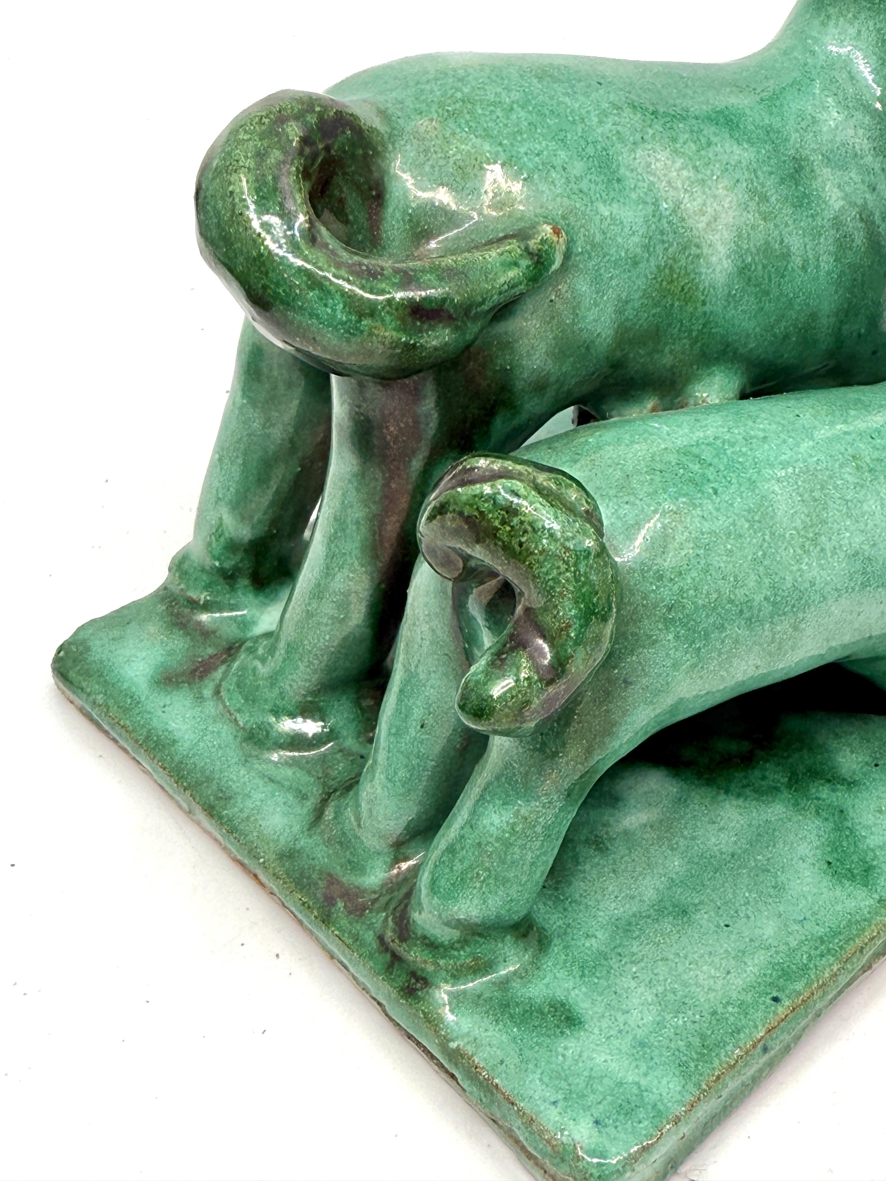 Kitty Rix for Wiener Werkstatte Ceramic Figues of Horses For Sale 2