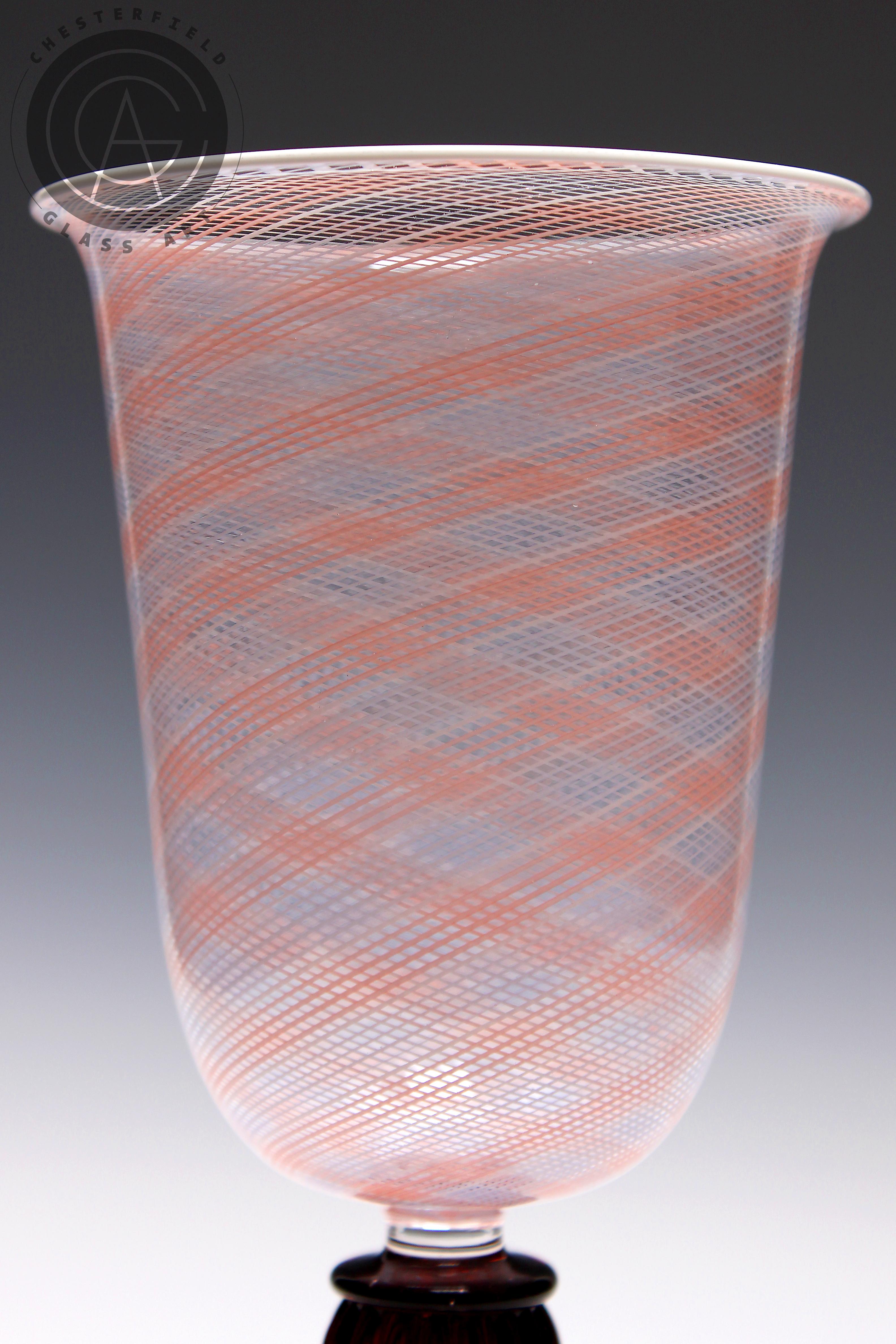 Gobelet Reticello orange - Sculpture de Kiva Ford