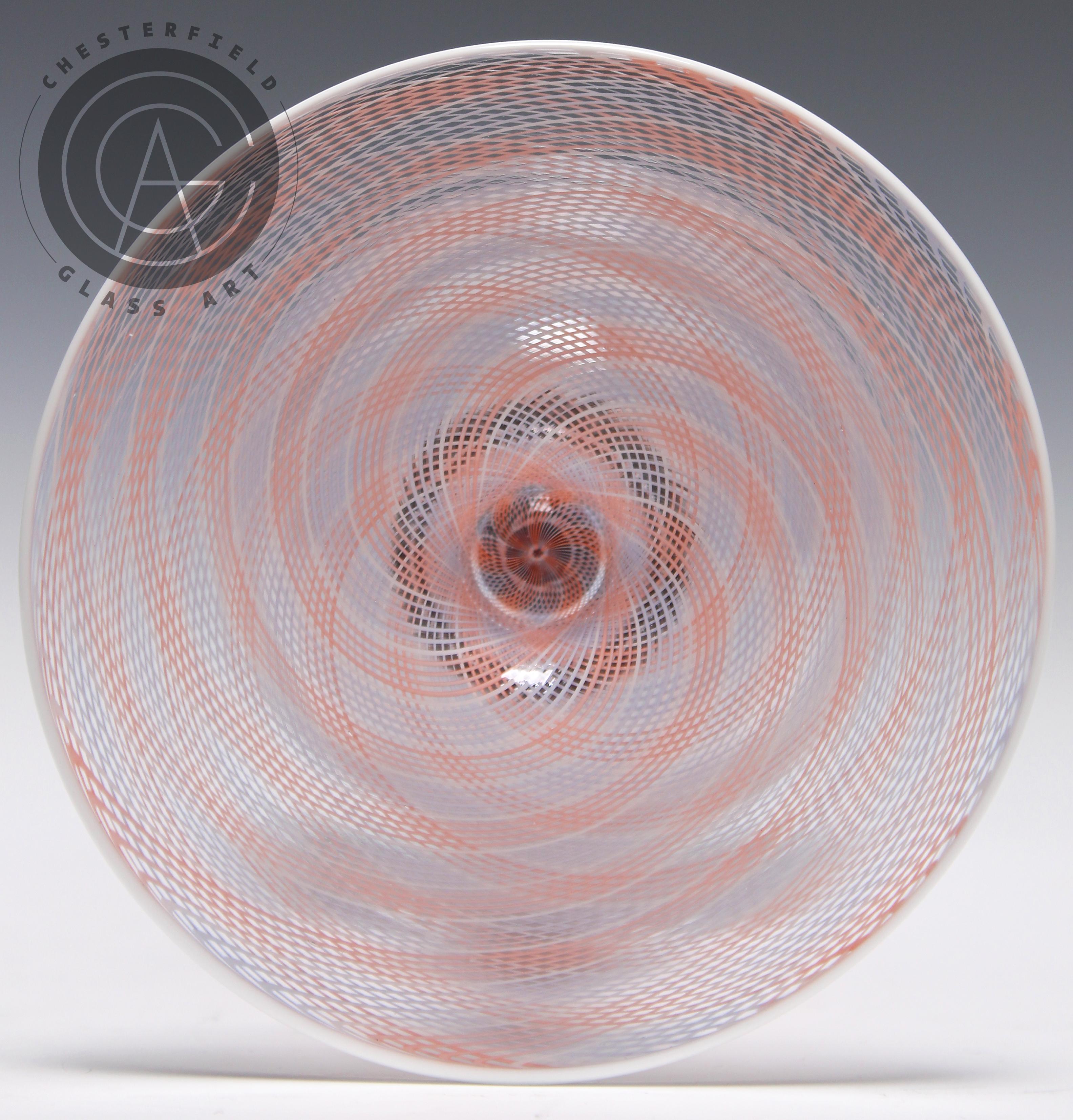 Gobelet Reticello orange - Contemporain Sculpture par Kiva Ford