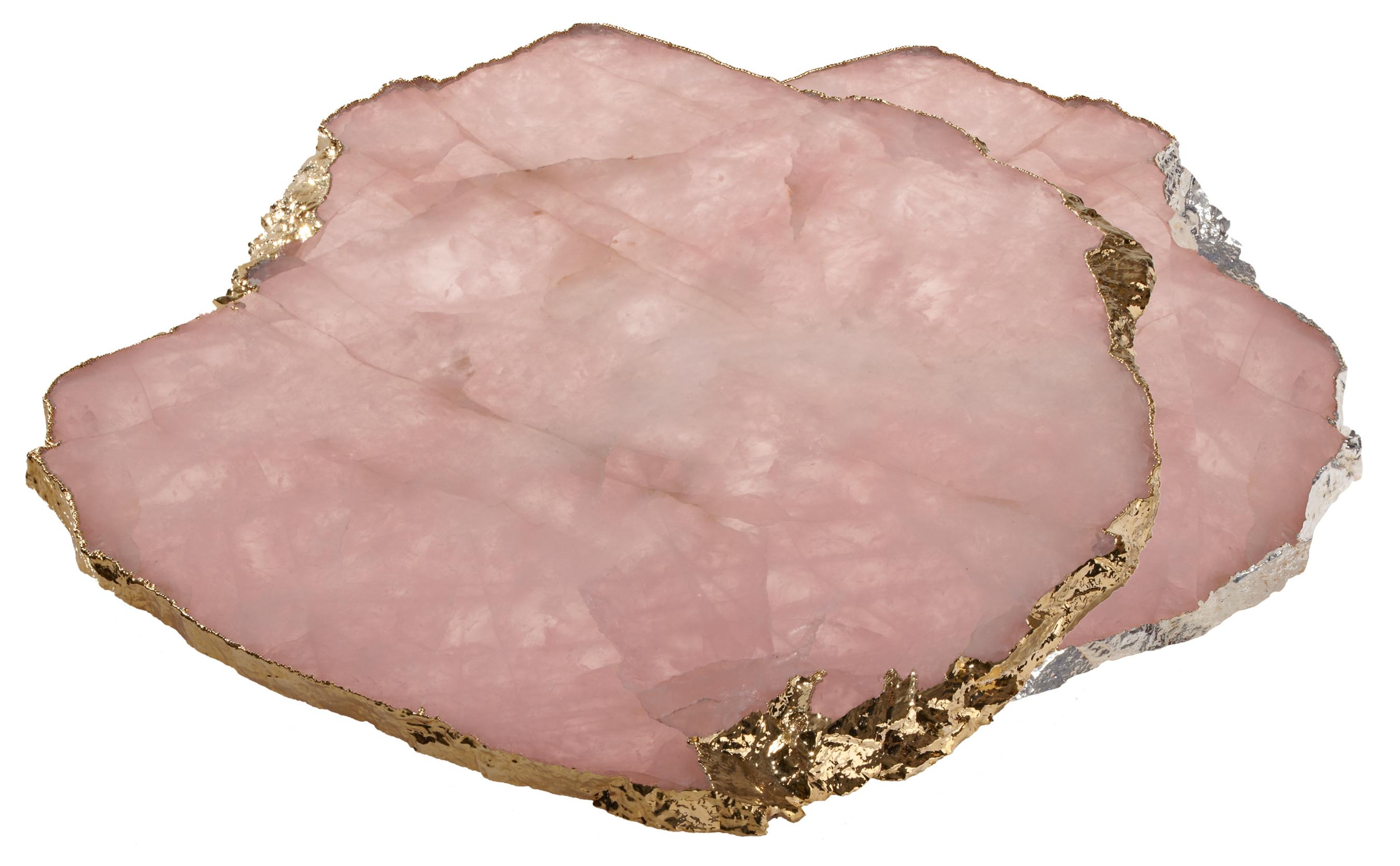 rose quartz platter