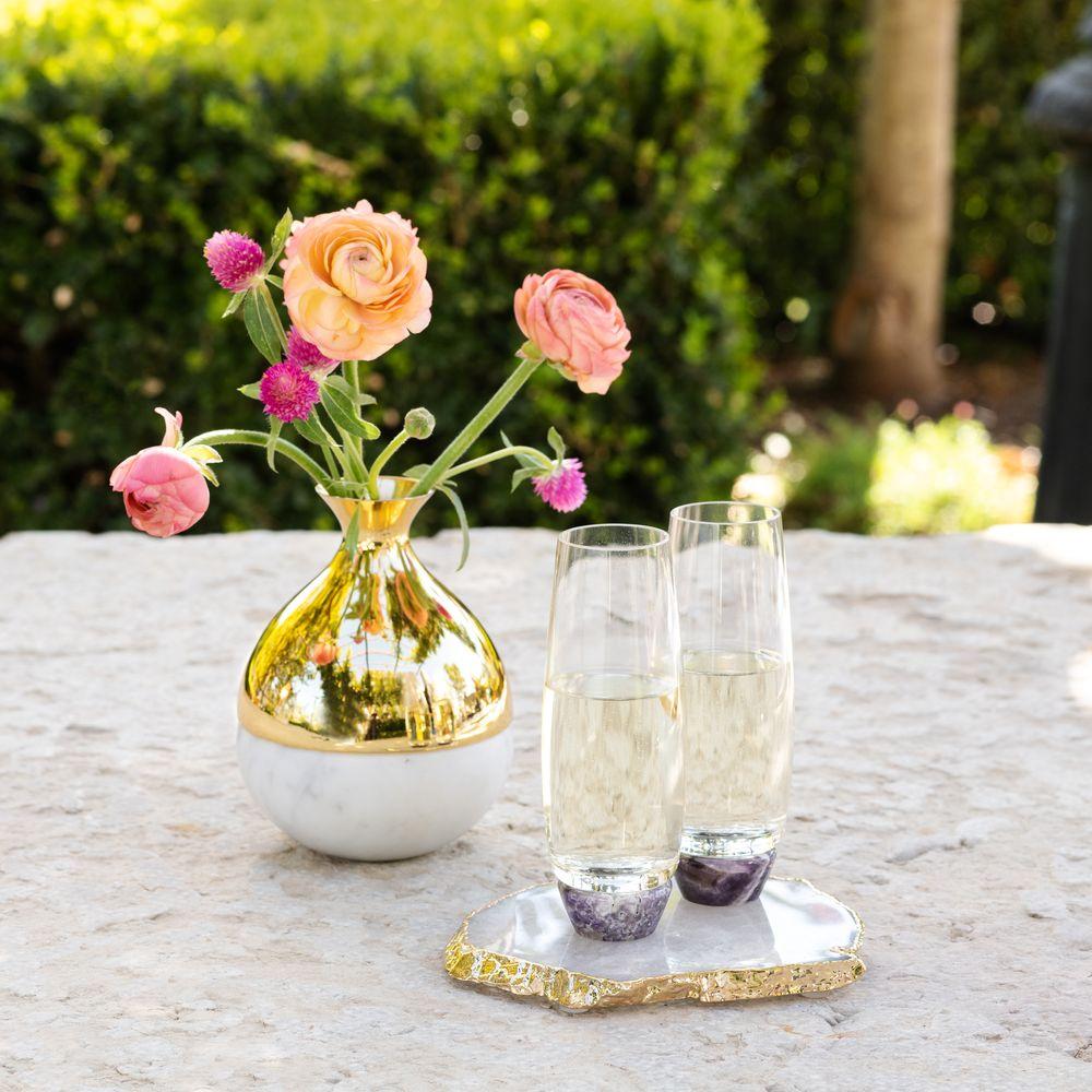 crystal salt and pepper shakers