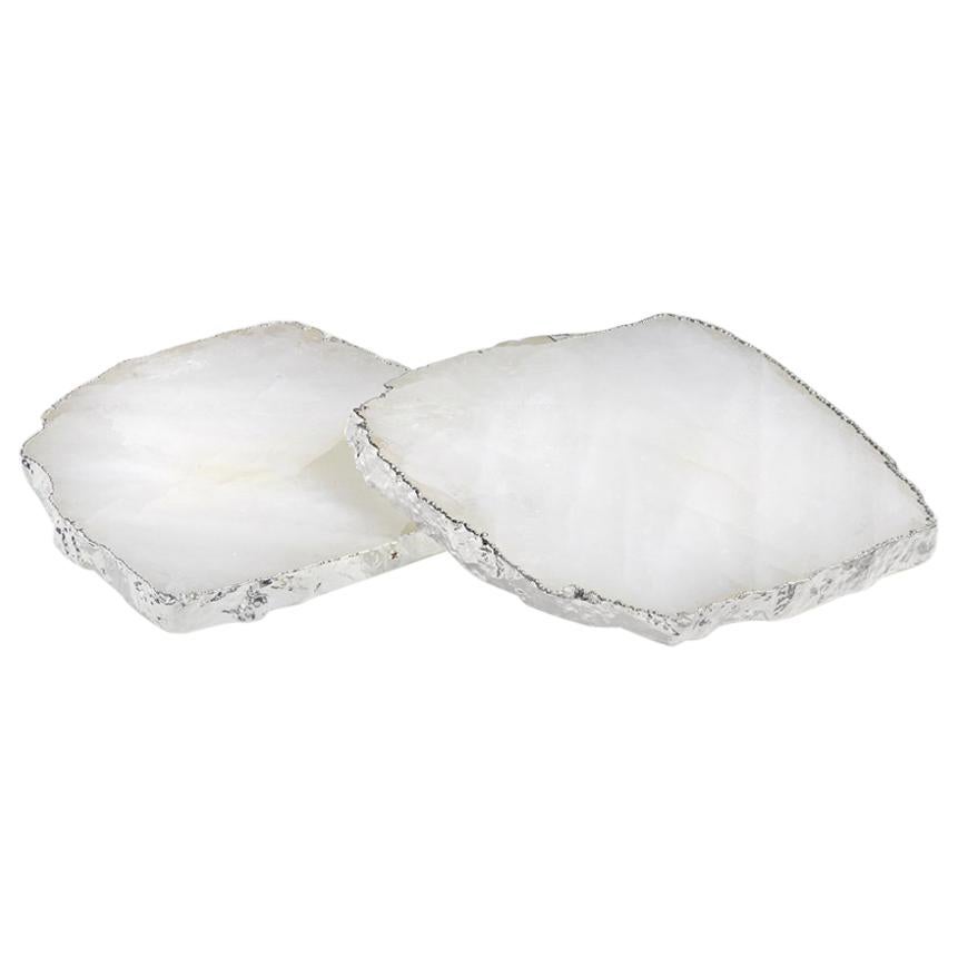 Dourado Candleholders in Crystal and Pure Silver by Anna Rabinowitz at ...