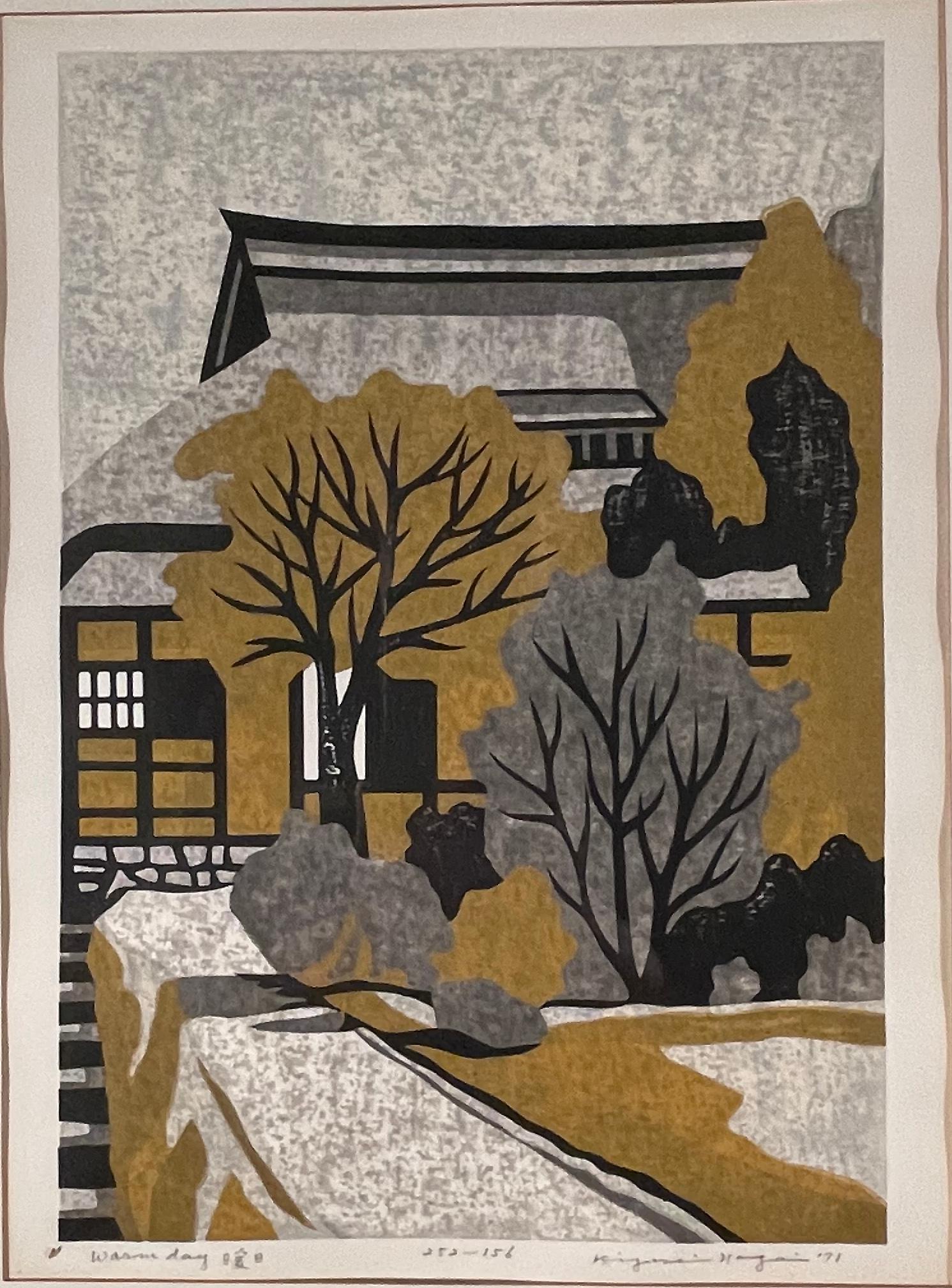 Kiyoshi Nagai Landscape Print – WARM DAY