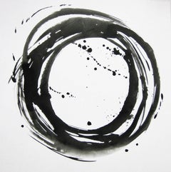 'Shinjo Series XI', Black and White Abstract minimalist Japanese painting