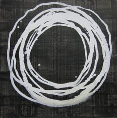 'Serie Shinjo XII', pittura astratta minimalista giapponese in bianco e nero
