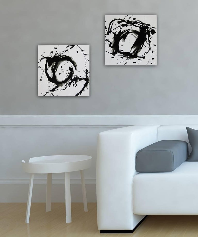 Kiyoshi Otsuka 'Space I', Black and White Abstract minimalist