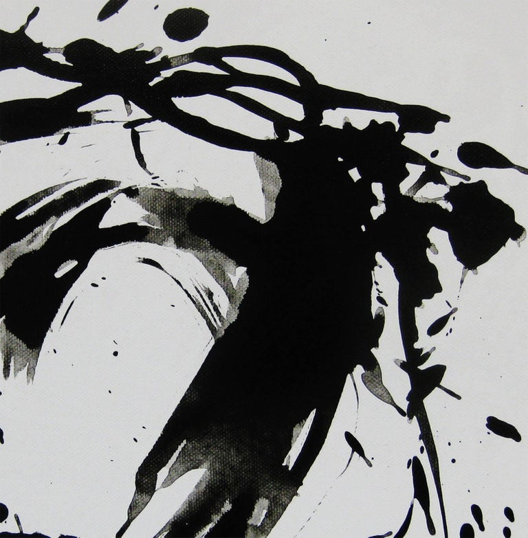 Kiyoshi Otsuka 'Space II', Black and White Abstract minimalist Japanese painting at 1stDibs
