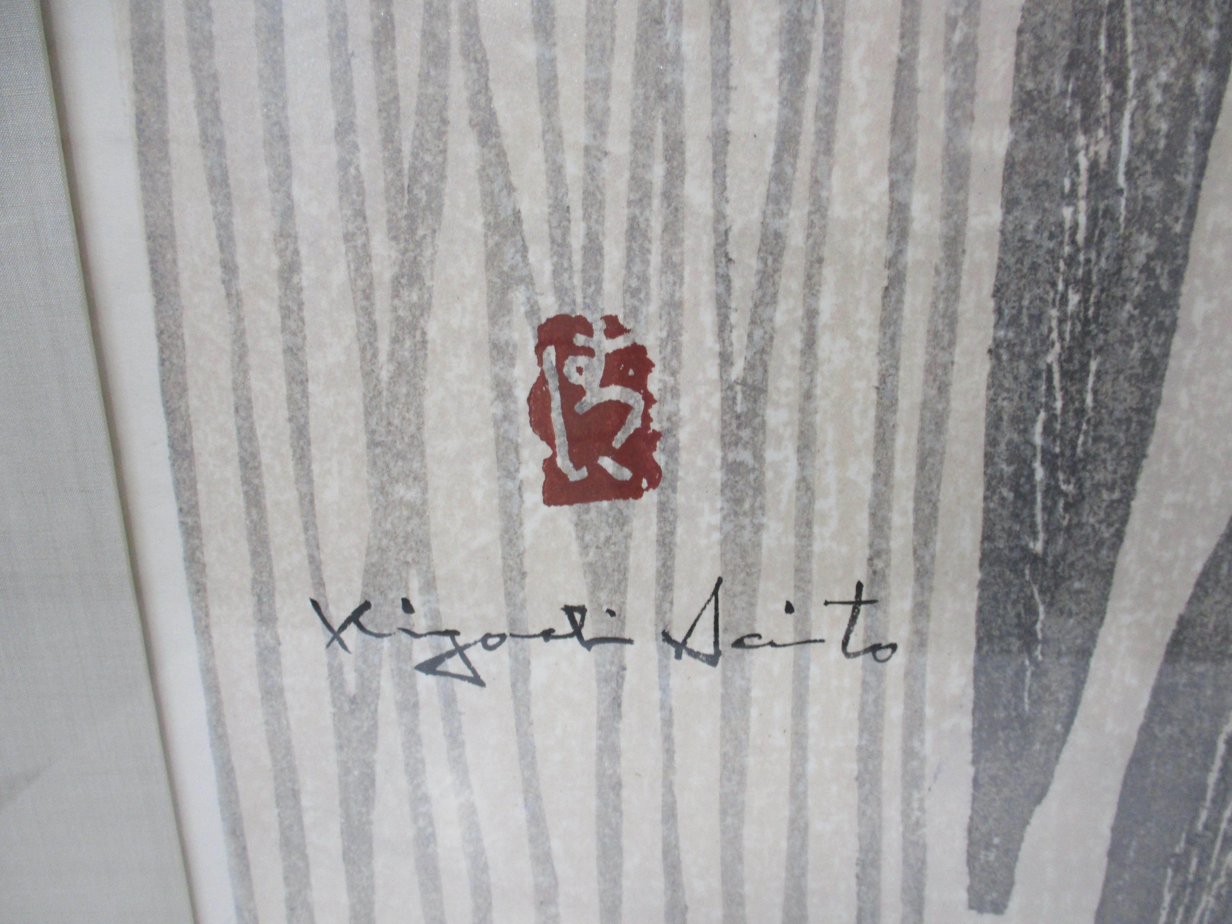 Kiyoshi Saito Grabado en madera de Buda Firmado / Numerado en venta 2