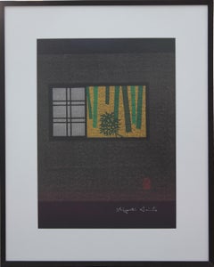 "Kyoto And Window" Japanese Minimal Interior Woodblock Print