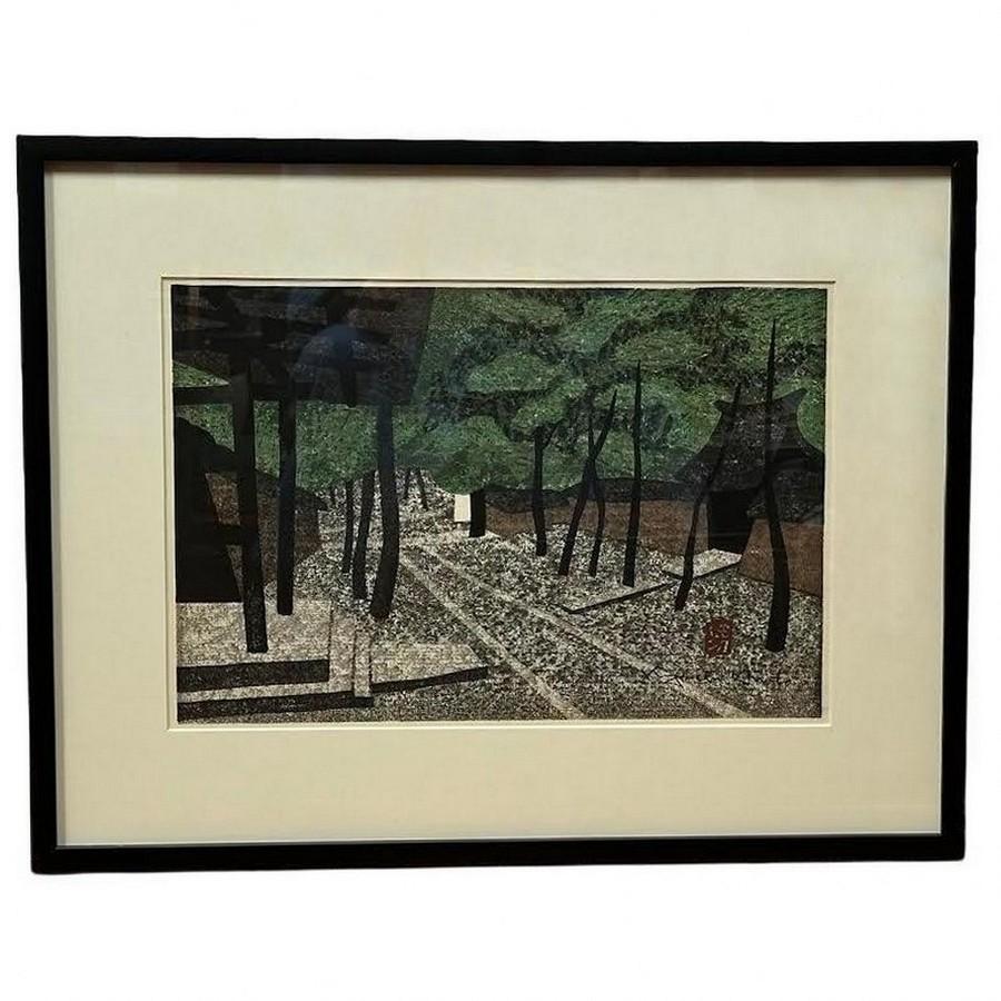 Kiyoshi Saitō Landscape Print - Daitokuji Temple Wood Block by Kiyoshi Saito - Limited Edition