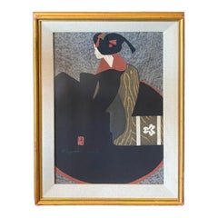 Kiyoshi Saito, imprimé japonais Geisha Maiko Kyoto 2