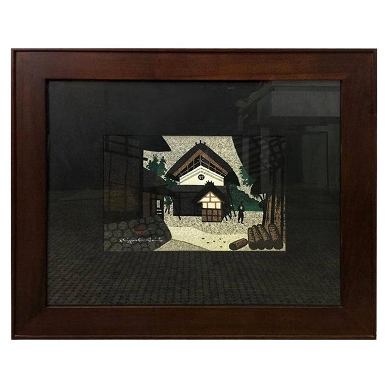 Kiyoshi Saito Signed Japanese Showa Woodblock Print Storage House Circa 1960 For Sale At 1stdibs