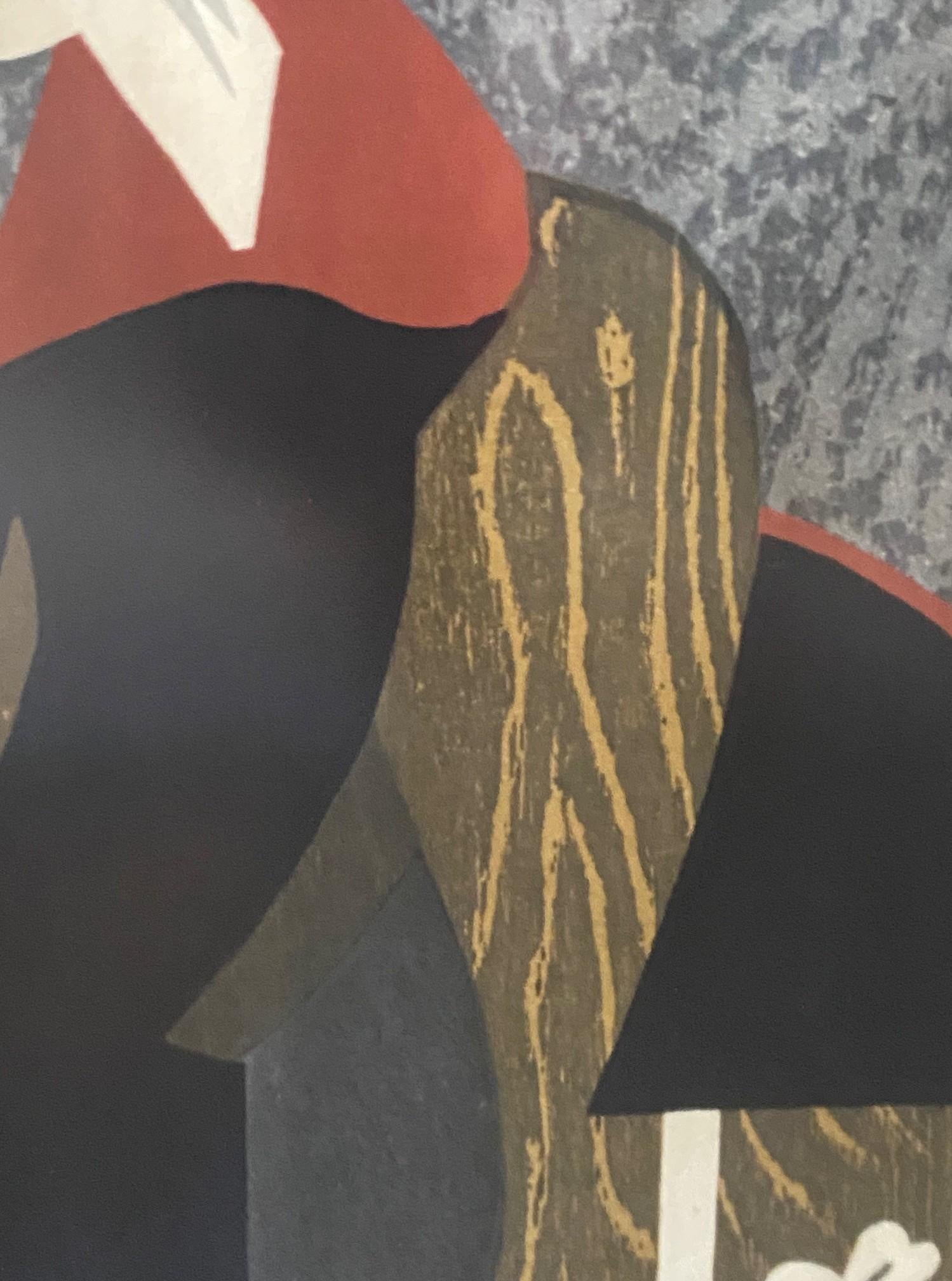 Kiyoshi Saito Signed Japanese Woodblock Geisha Print Maiko Kyoto 2 For Sale 3