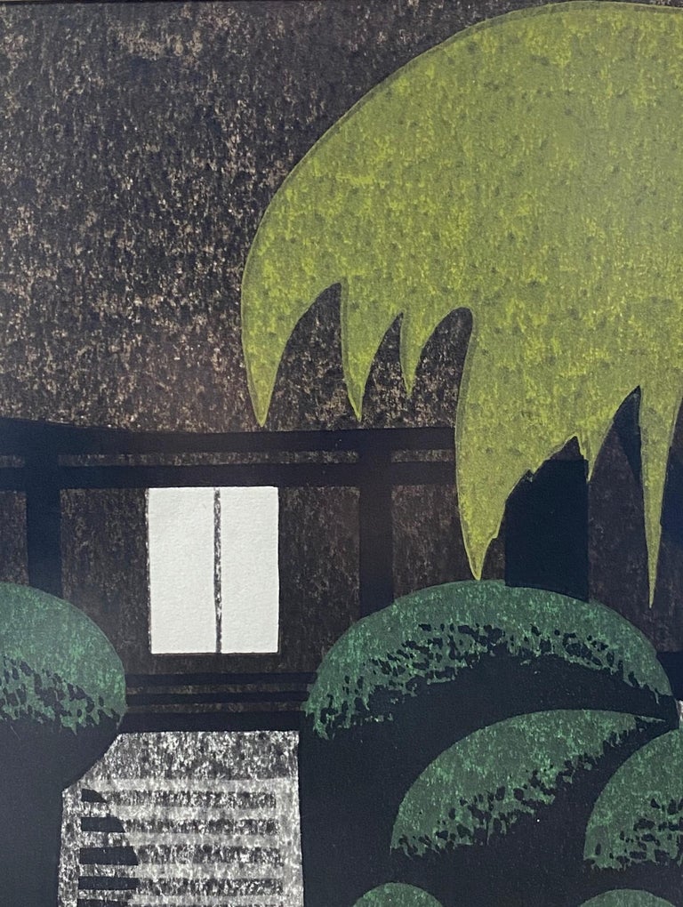 Kiyoshi Saito Signed Japanese Woodblock Print Joko-ji Kamino Yama, circa 1960 In Good Condition For Sale In Studio City, CA