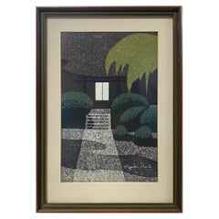 Kiyoshi Saito Signed Japanese Woodblock Print Joko-Ji Kamino Yama, circa 1960