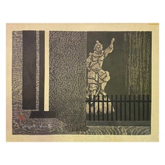Kiyoshi Saito, signierter japanischer Druck in limitierter Auflage, Tofuku-Ji, Kyoto 'A', 1961