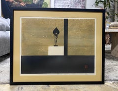 Kiyoshi Saito Edición Limitada Firmada xilografía japonesa budista Nara 1955