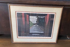 Kiyoshi Saito Edición Limitada Firmada xilografía japonesa Horyu-ji Nara