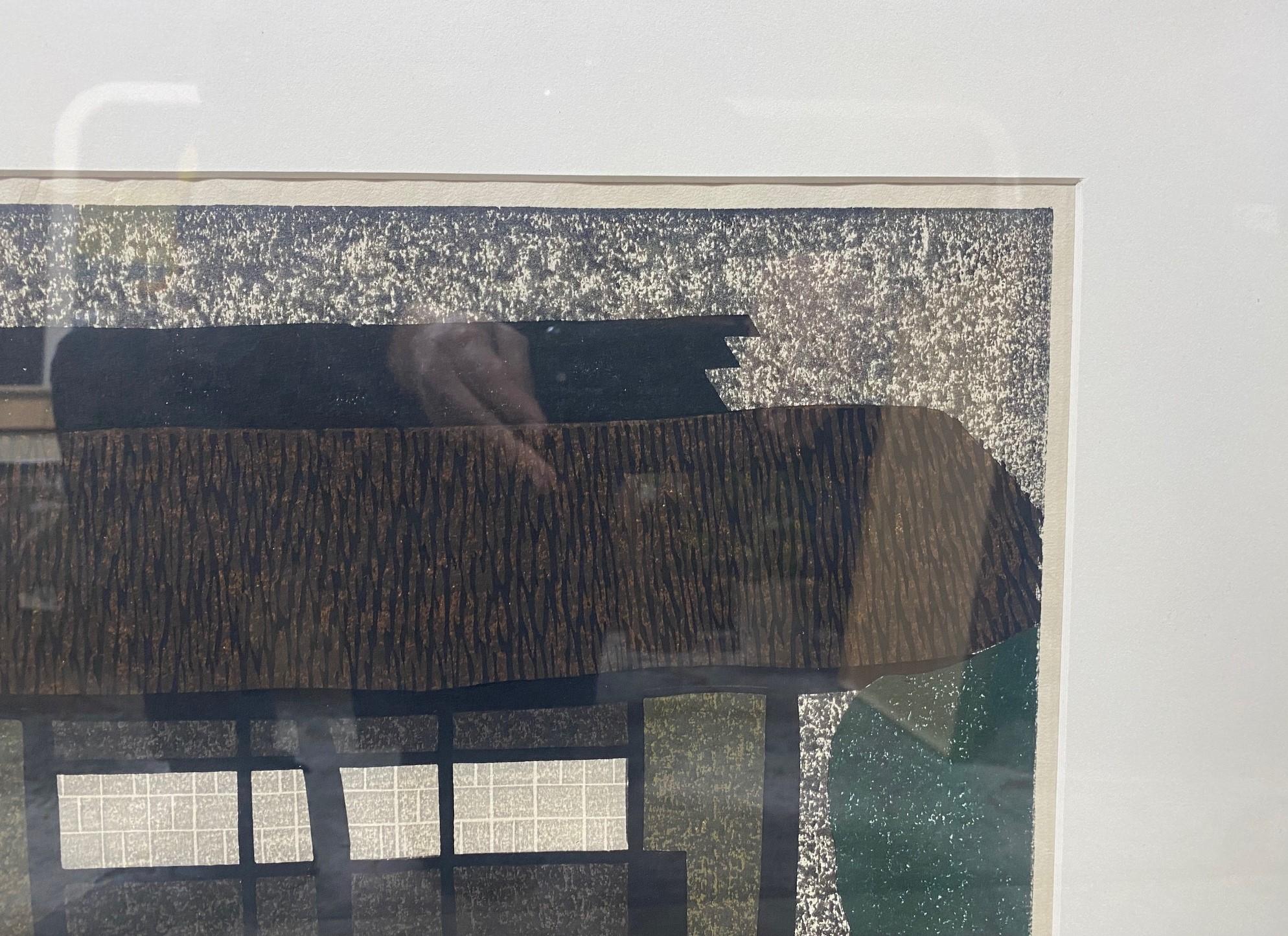 Glass Kiyoshi Saito Signed Limited Edition Japanese Woodblock Print Katsura Kyoto M