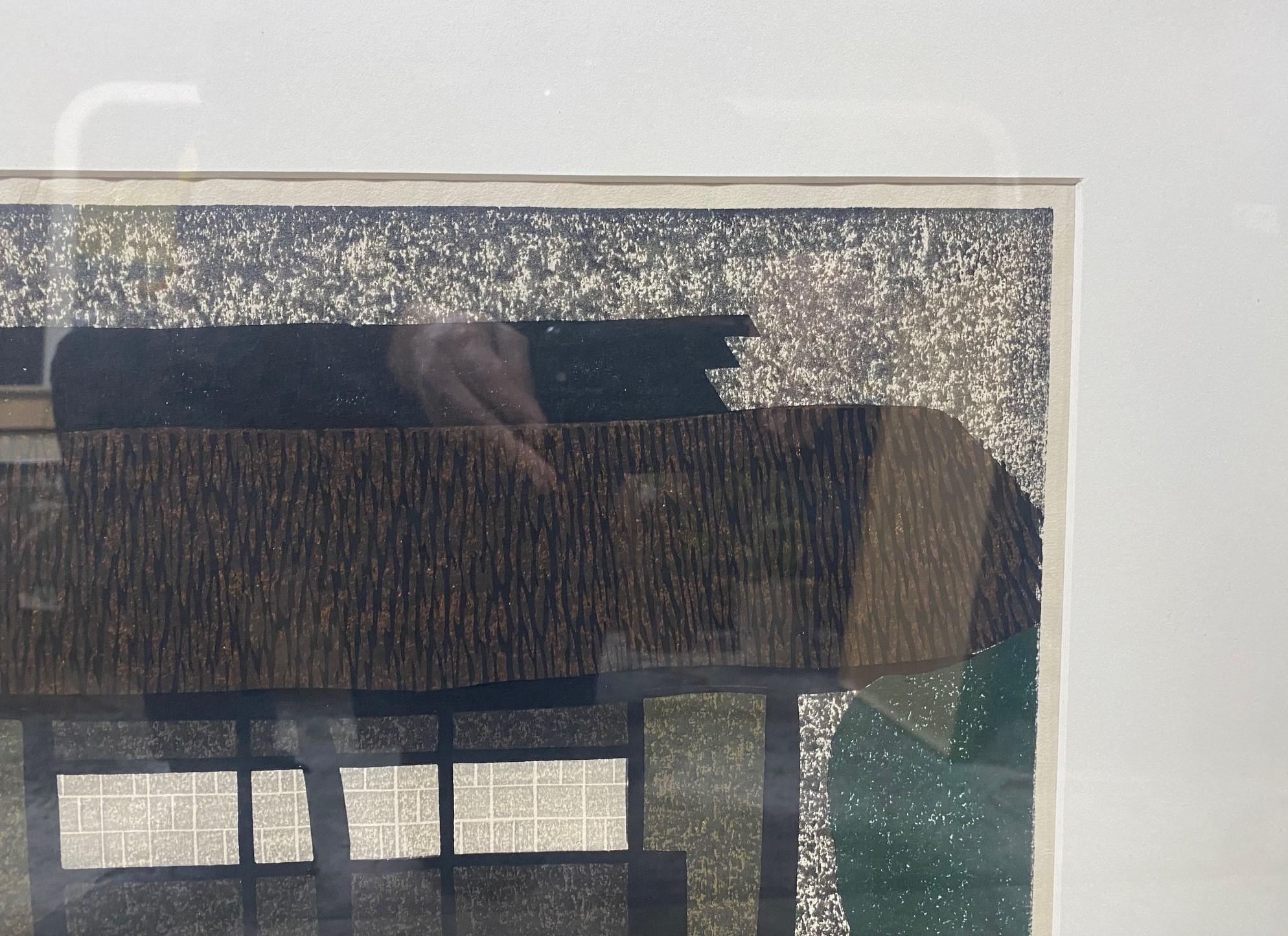 Glass Kiyoshi Saito Signed Limited Edition Japanese Woodblock Print Katsura Kyoto M For Sale