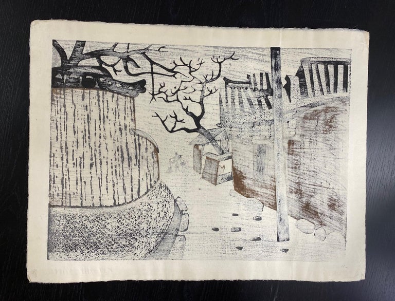 Kiyoshi Saito Signed Limited Edition Japanese Woodblock Print Nara, C, 1962 For Sale 6