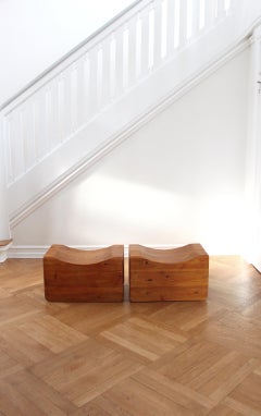 K.J. Petterson & Söner, Pair of Stools in Pine, Scandinavian Modern Design